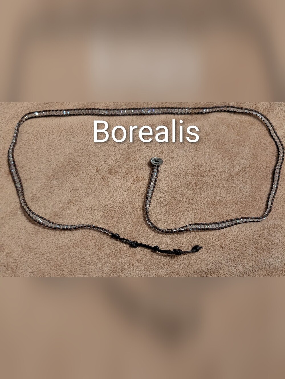 Borealis Beaded Rope Belt or Wrap Around Bracelet